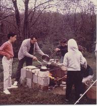 Dominick Melone Cooking Breakfast at Blind Sodus 1966